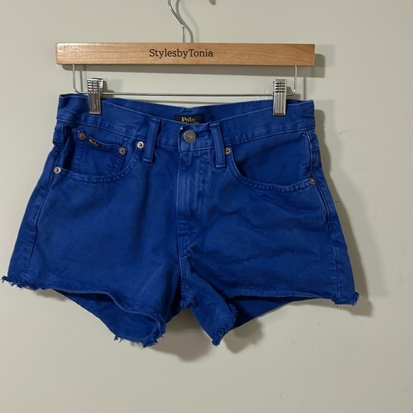 Polo Ralph Lauren Short Crosby Relaxed Denim Short Blue Sz 26 - Picture 2 of 9